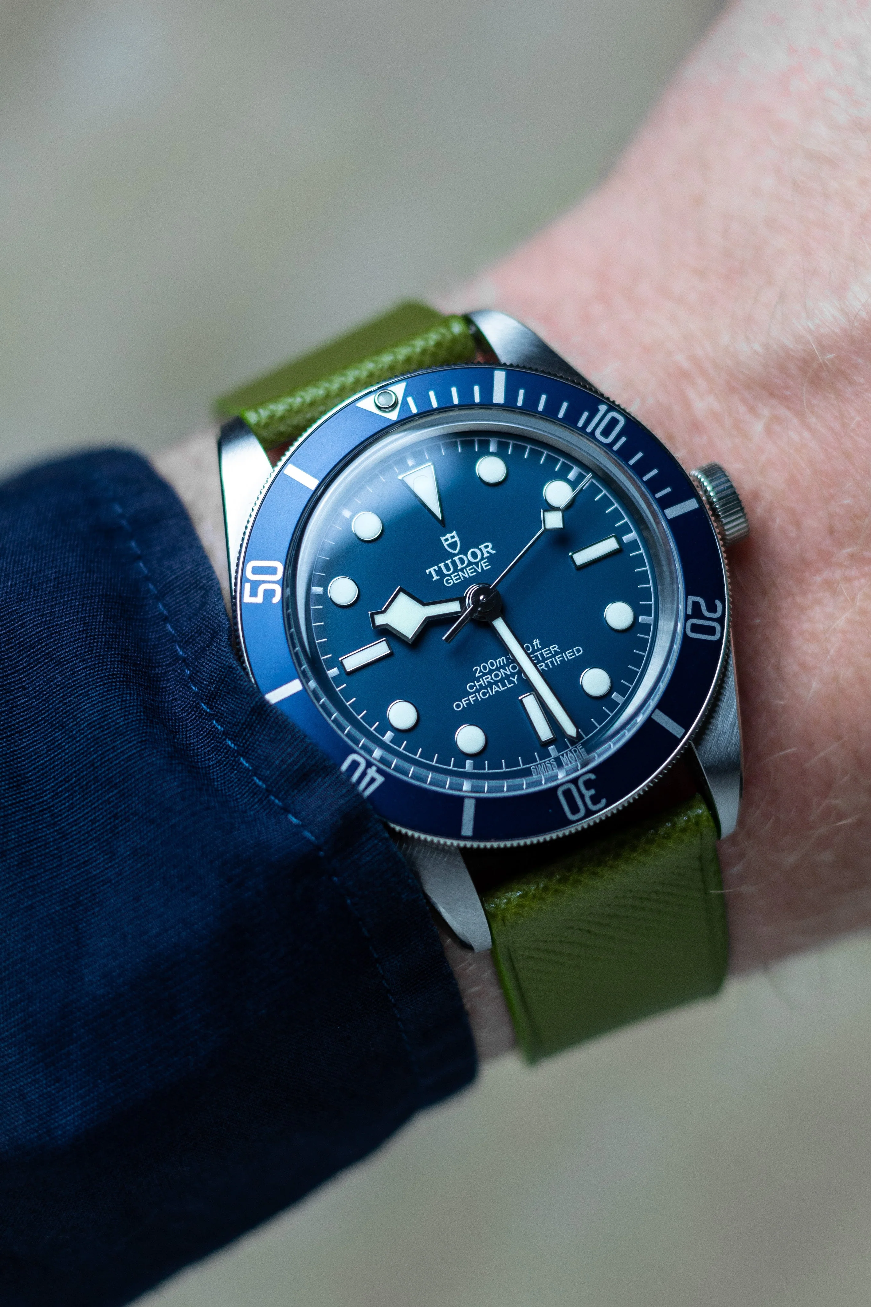 Overstock: Army Green Saffiano Stitchless Strap - Image 3