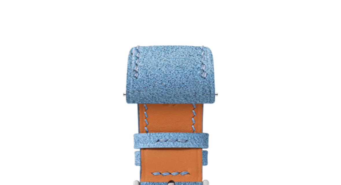 Baby Blue Alcantara Strap for Cartier Santos-Dumont - Image 4