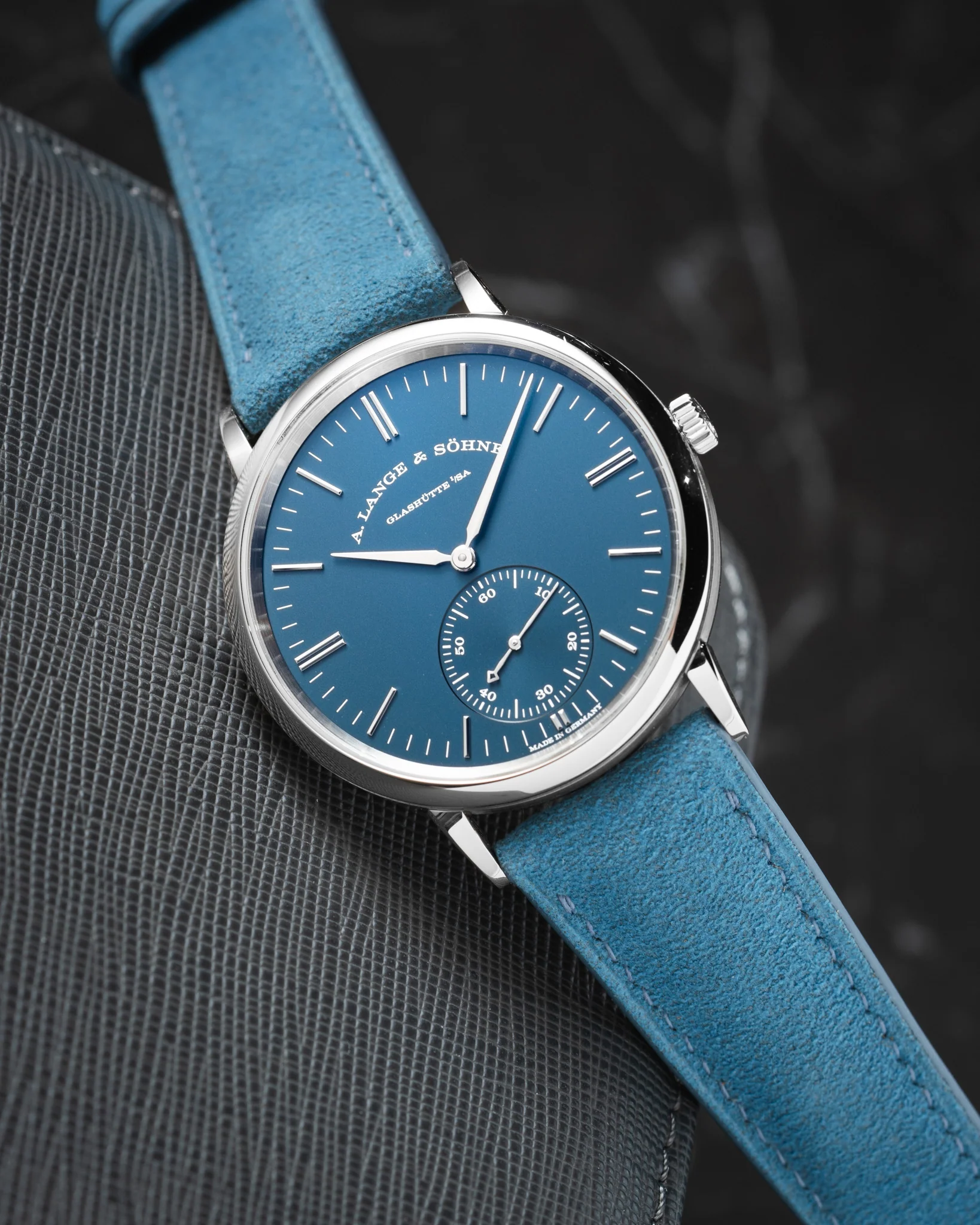 Baby Blue Alcantara Signature Strap - Image 4