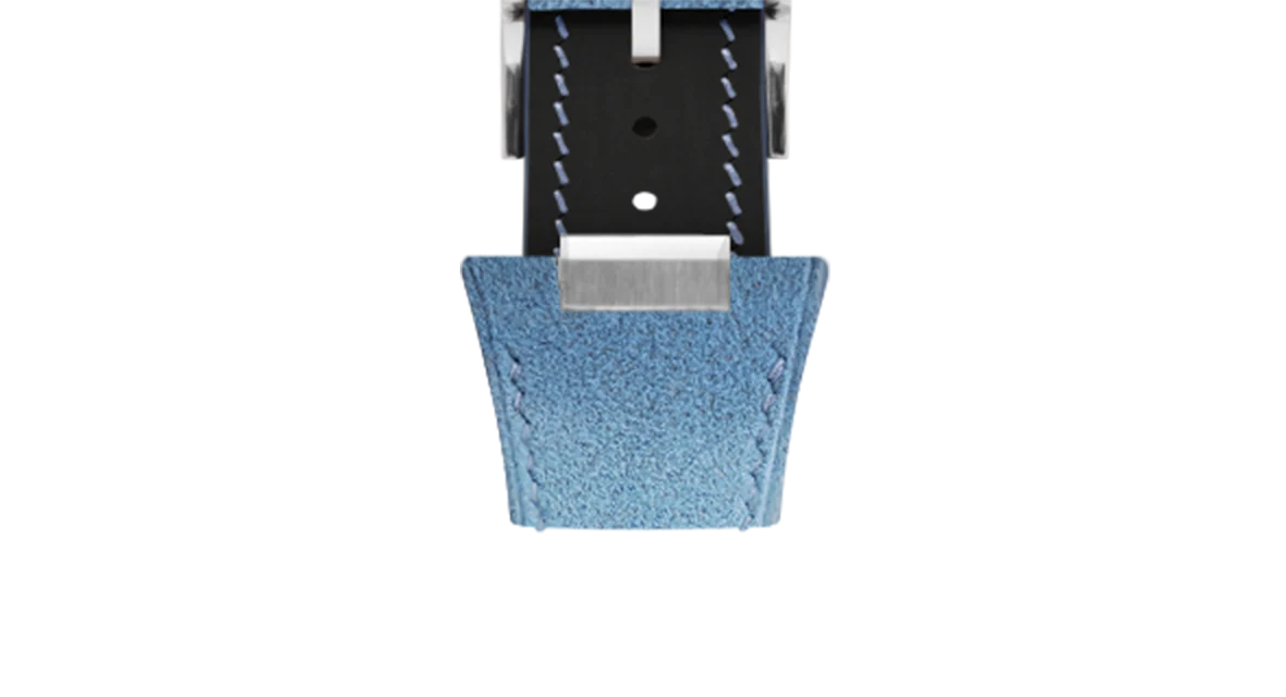 Baby Blue Alcantara Strap for Tissot PRX - Image 5