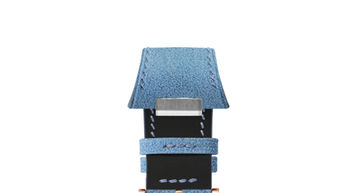 Baby Blue Alcantara Strap for Tissot PRX - Image 6