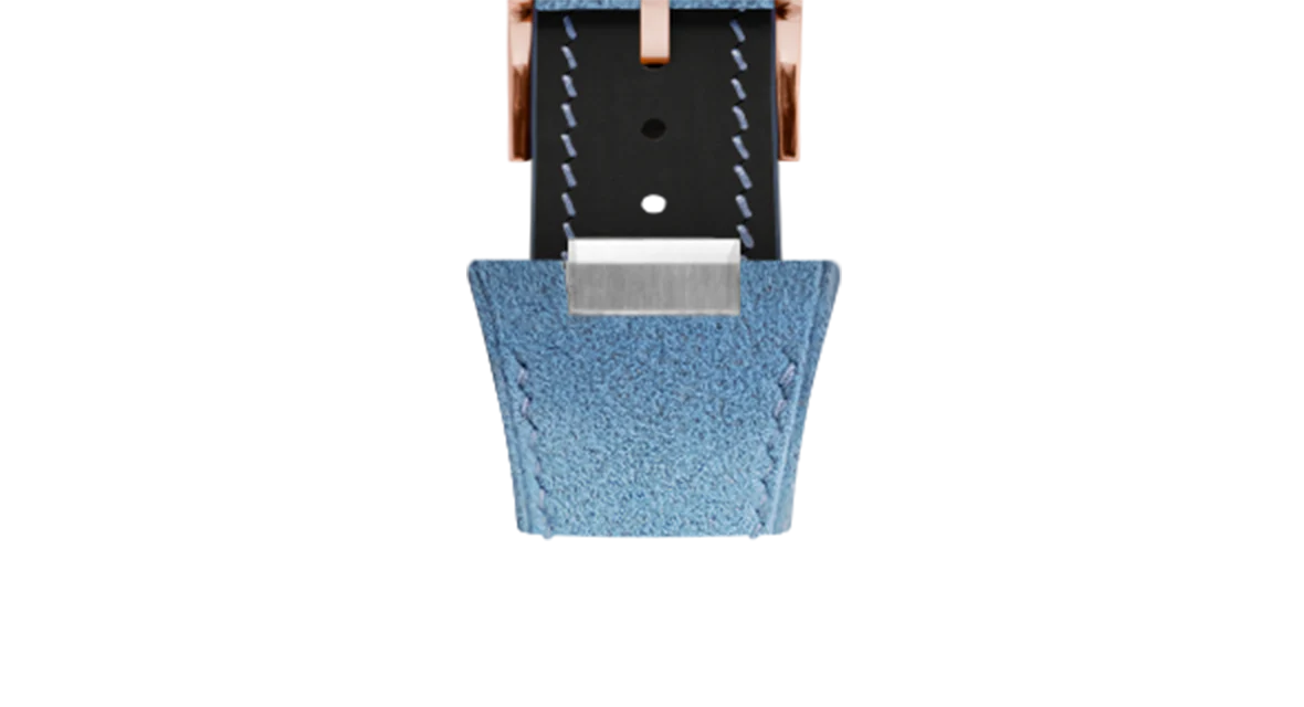 Baby Blue Alcantara Strap for Tissot PRX - Image 7