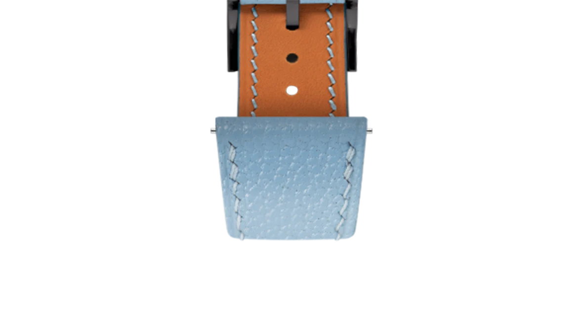 Baby Blue Chevre Slim Strap - Image 14