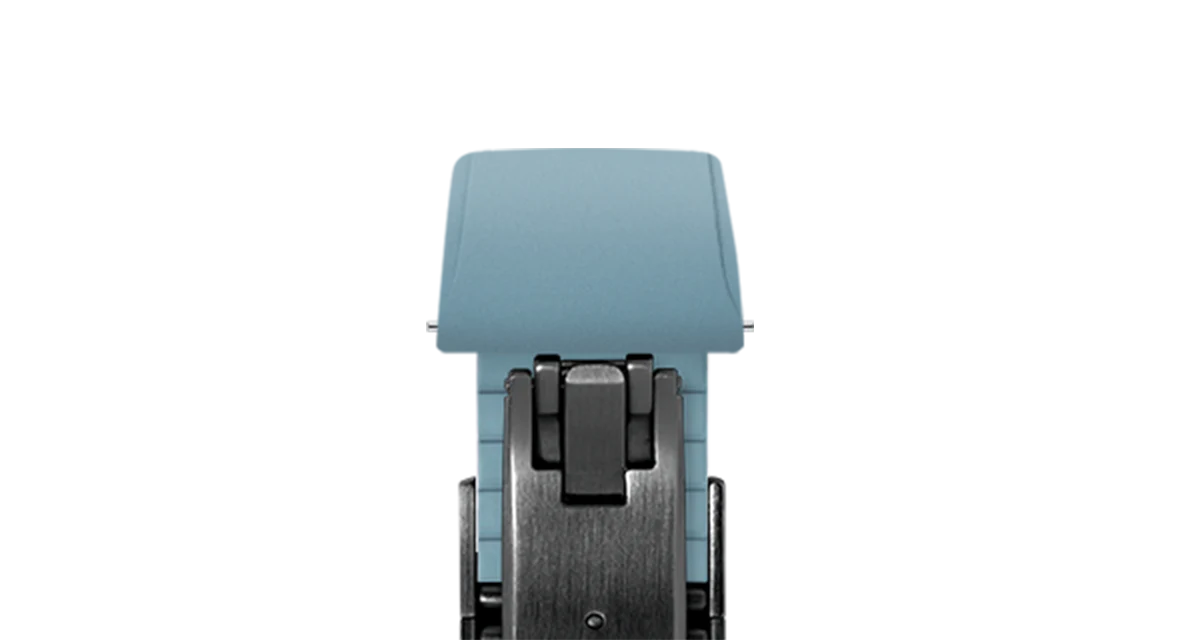 Baby Blue CTS Rubber Strap for Cartier Santos de Cartier - Image 11