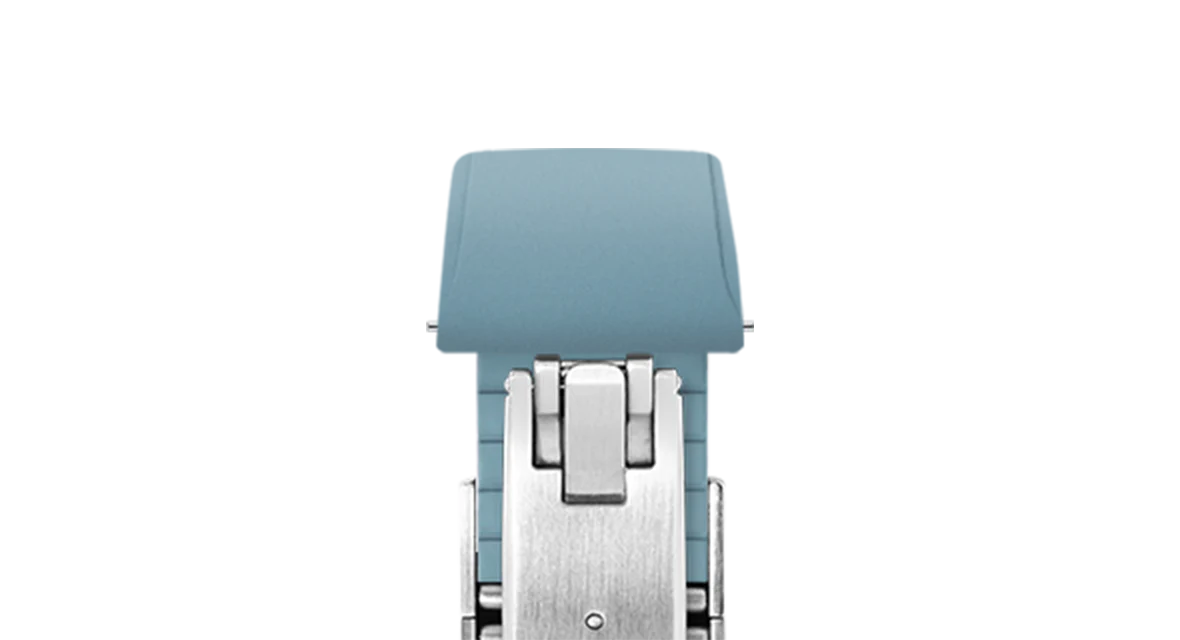 Baby Blue CTS Rubber Strap for Cartier Santos de Cartier - Image 5
