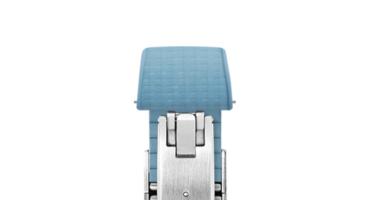 Baby Blue Mosaic CTS Rubber Strap - Image 7