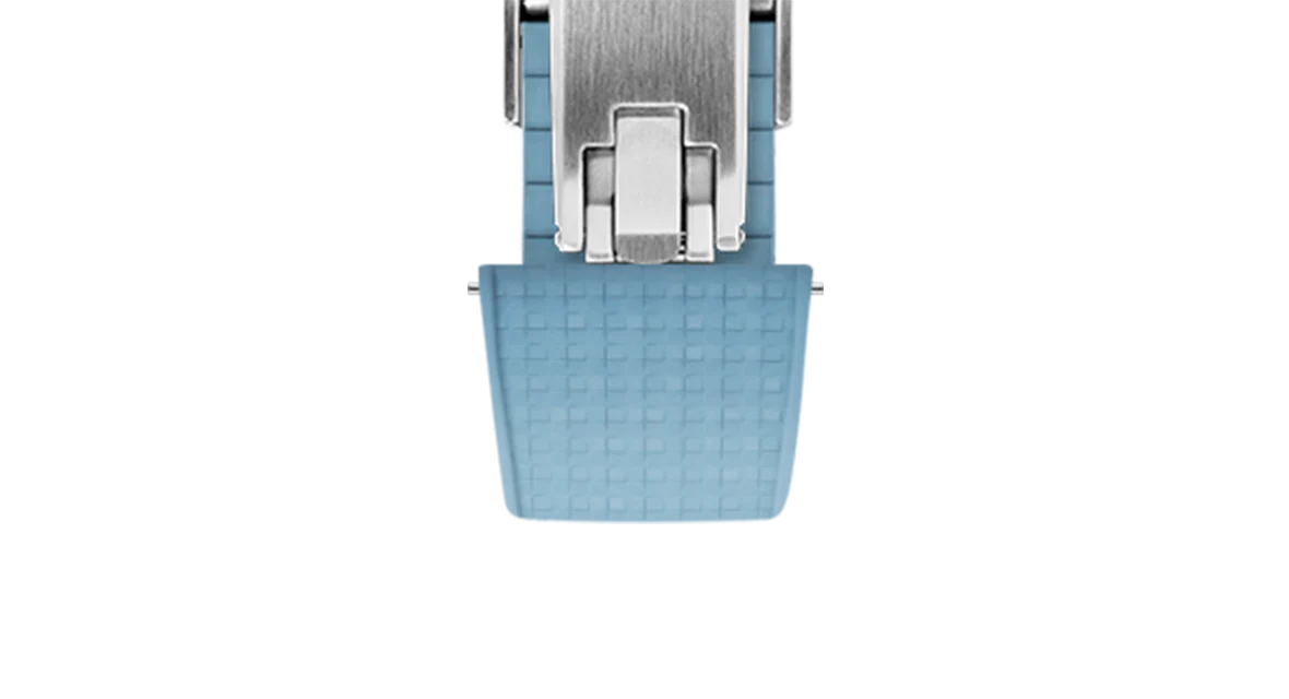 Baby Blue Mosaic CTS Rubber Strap - Image 8