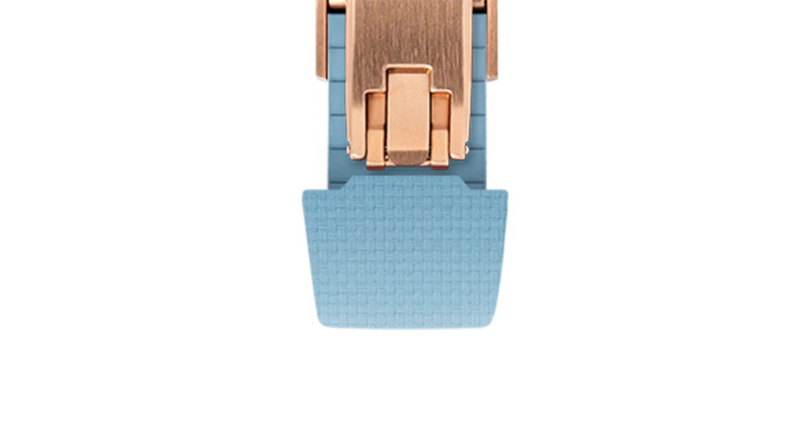 Baby Blue Sailcloth CTS Rubber Strap for Atelier Wen Perception - Image 10