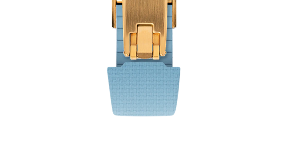 Baby Blue Sailcloth CTS Rubber Strap for Atelier Wen Perception - Image 12