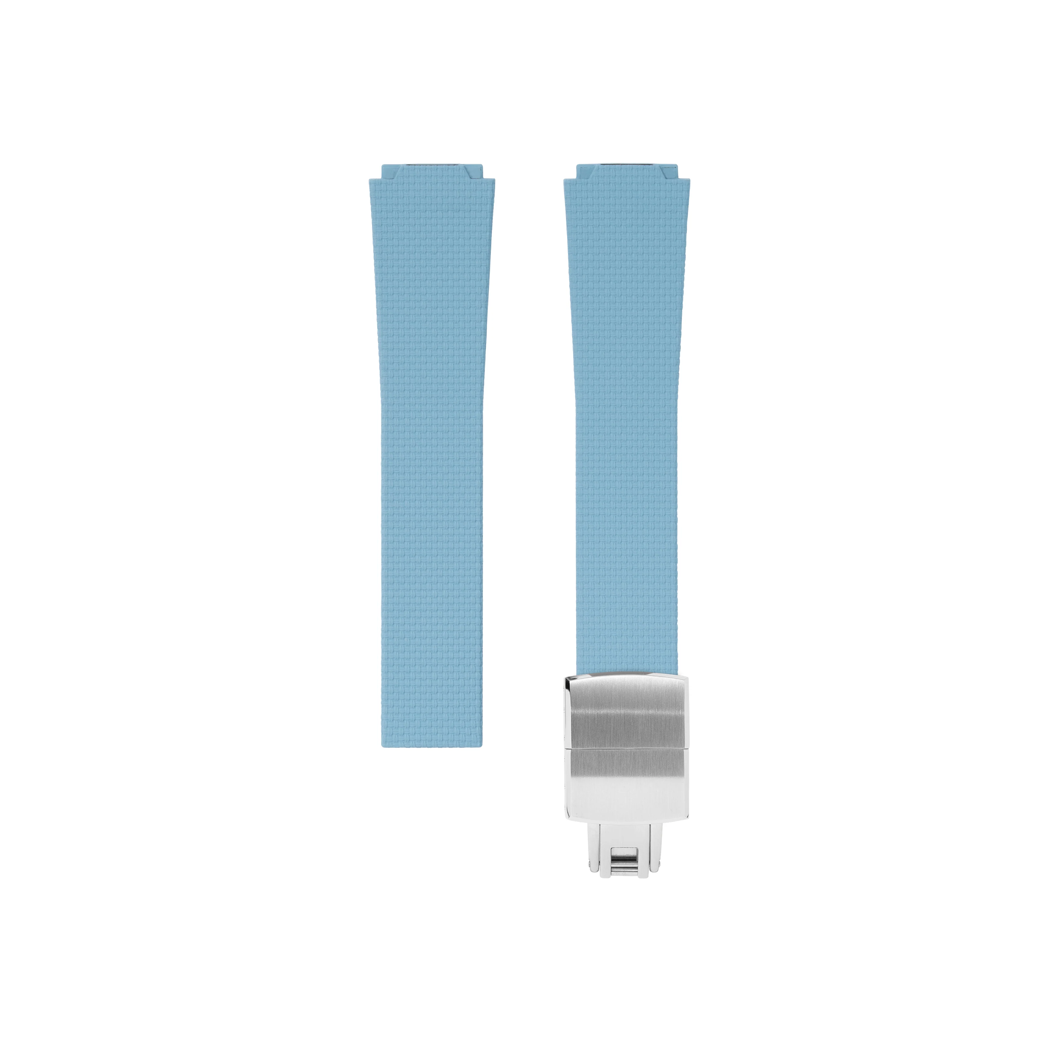 Baby Blue Sailcloth CTS Rubber Strap for Atelier Wen Perception - Image 6