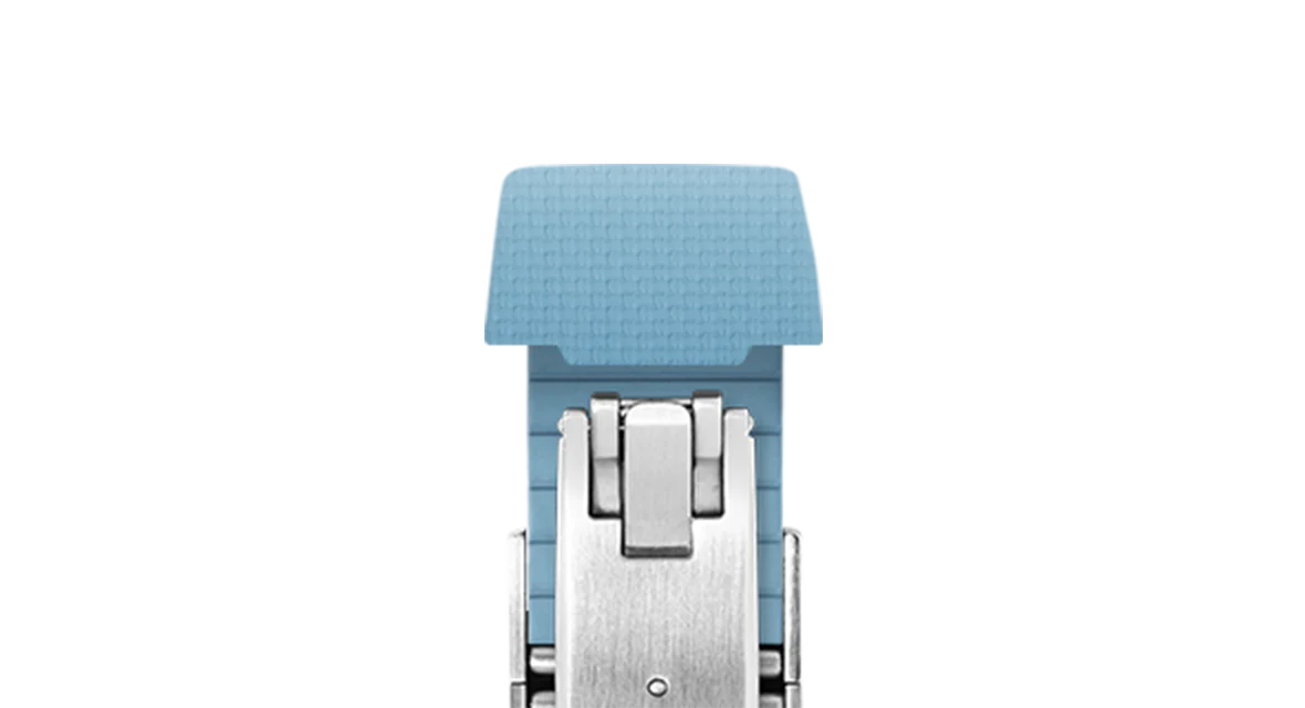 Baby Blue Sailcloth CTS Rubber Strap for Atelier Wen Perception - Image 7