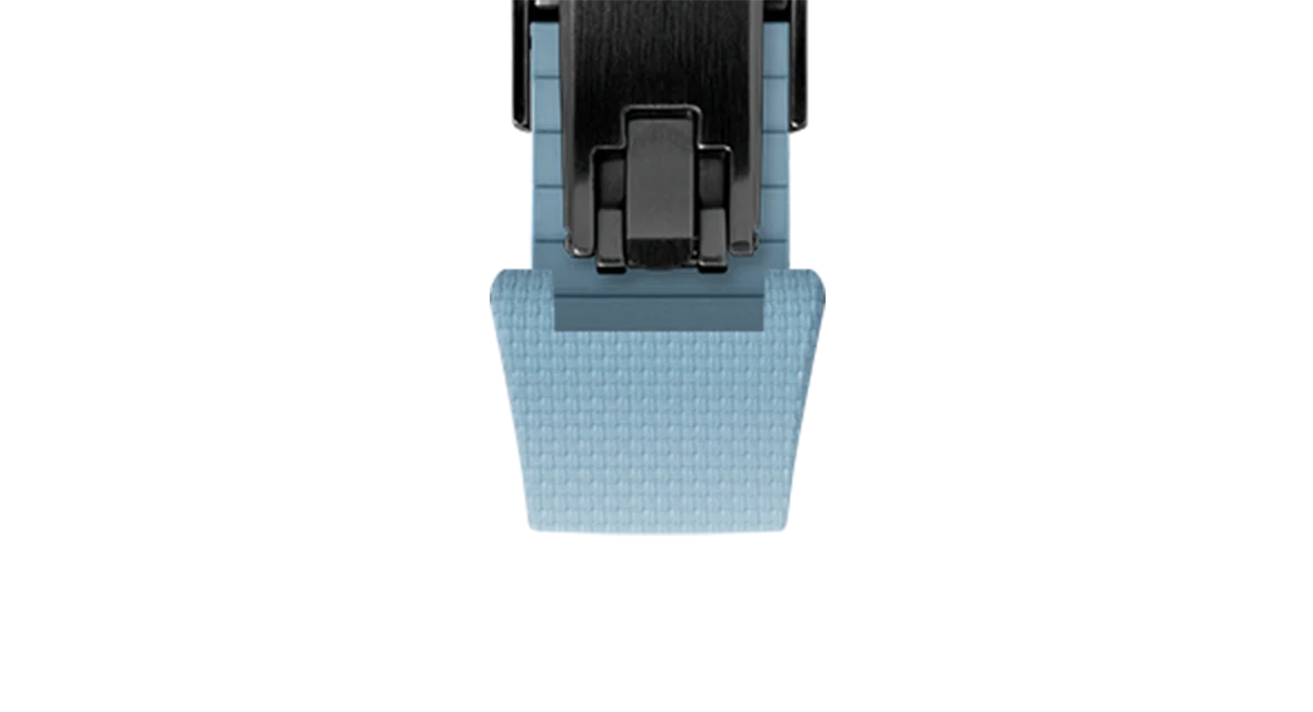 Baby Blue Sailcloth CTS Rubber Strap for Christopher Ward The Twelve - Image 12