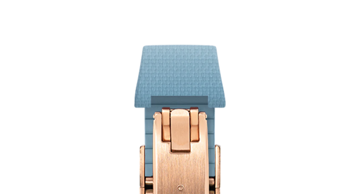 Baby Blue Sailcloth CTS Rubber Strap for Christopher Ward The Twelve - Image 16