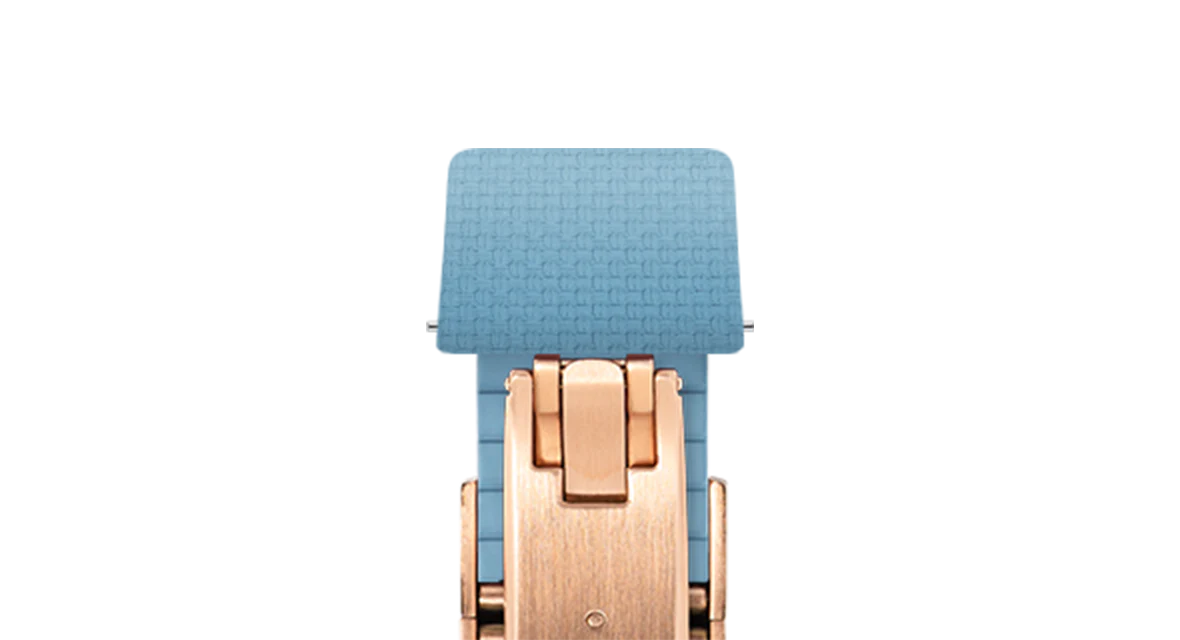 Baby Blue Sailcloth CTS Rubber Strap for F.P. Journe Élégante - Image 8