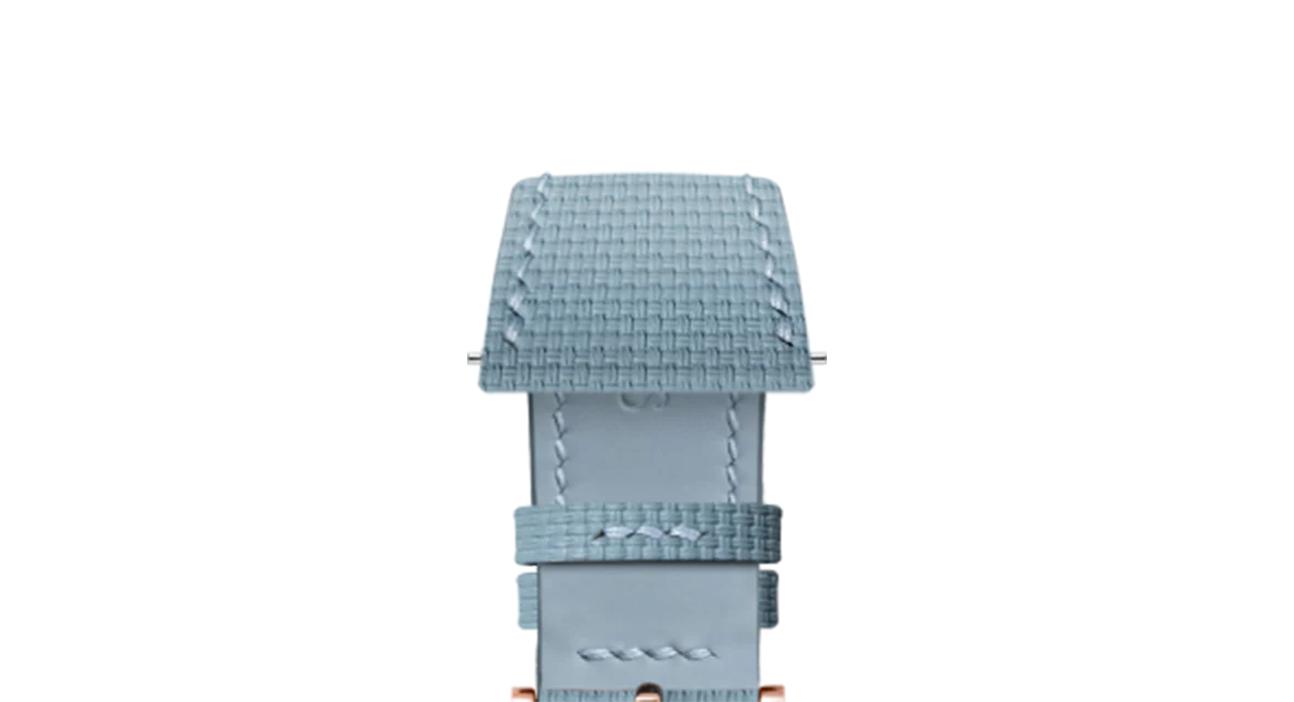 Baby Blue Sailcloth Slim Strap for De Bethune - Image 9