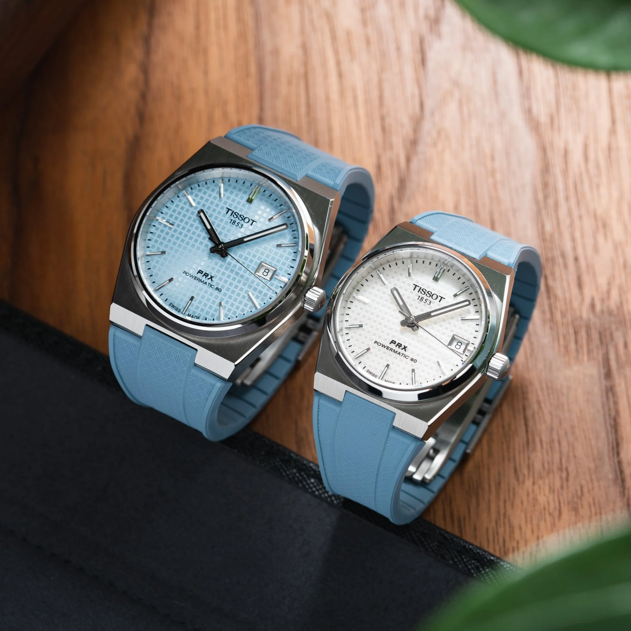 Baby Blue CTS Rubber Strap for Tissot PRX - Image 2
