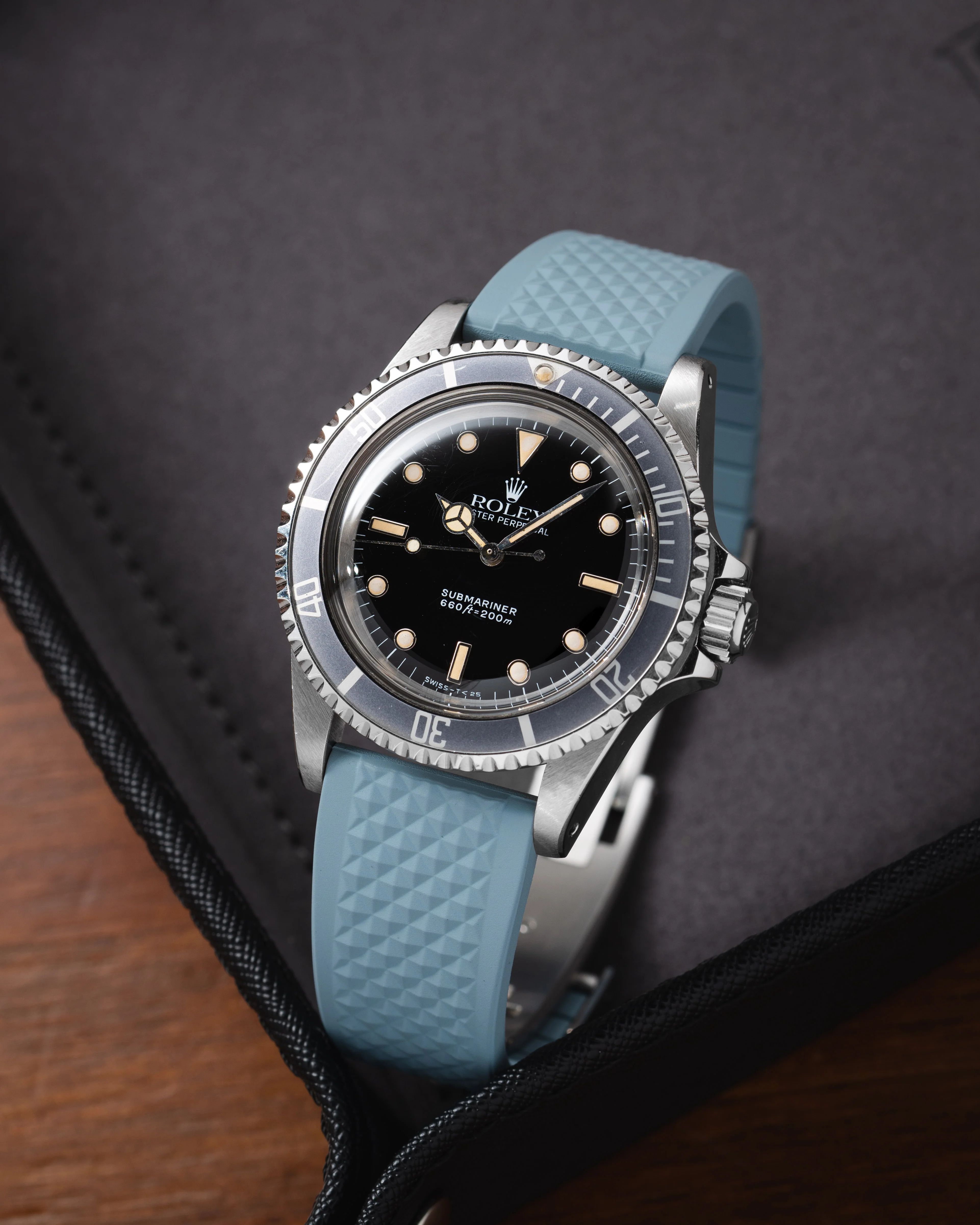 Baby Blue Waffle CTS Rubber Strap - Image 4