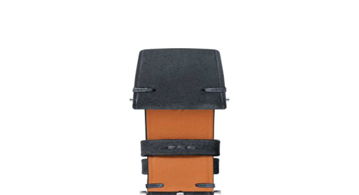 Black Crazy Horse Side-Stitch Strap - Image 4