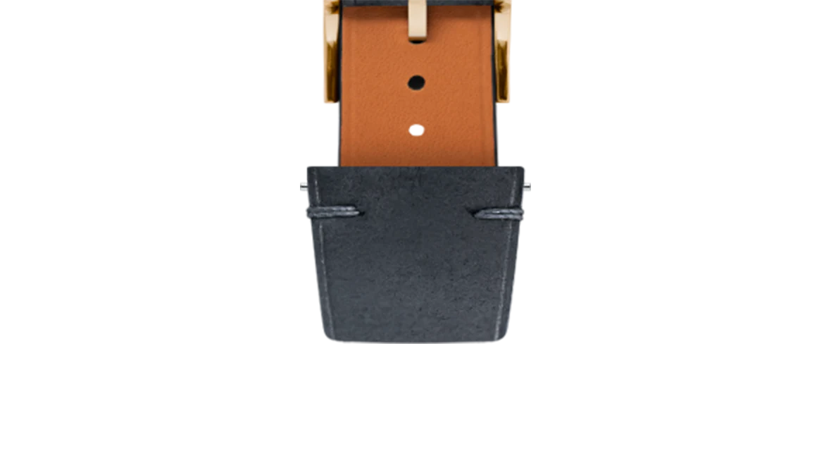 Black Crazy Horse Side-Stitch Strap - Image 9