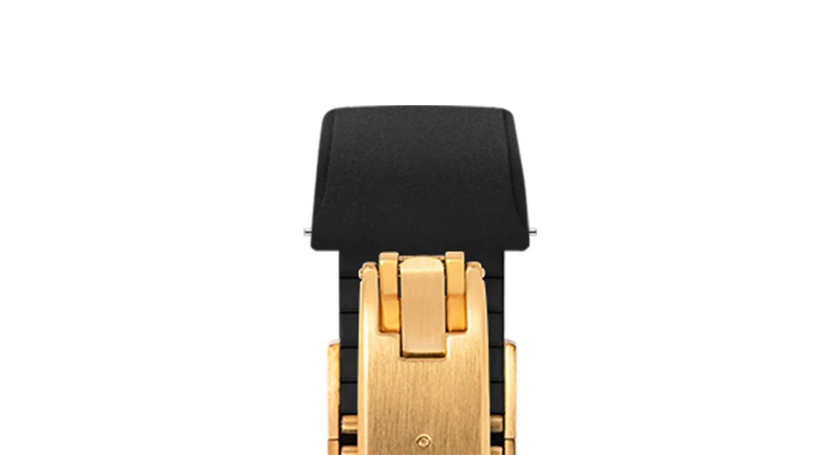 Black CTS Rubber Strap for Cartier Santos de Cartier - Image 10