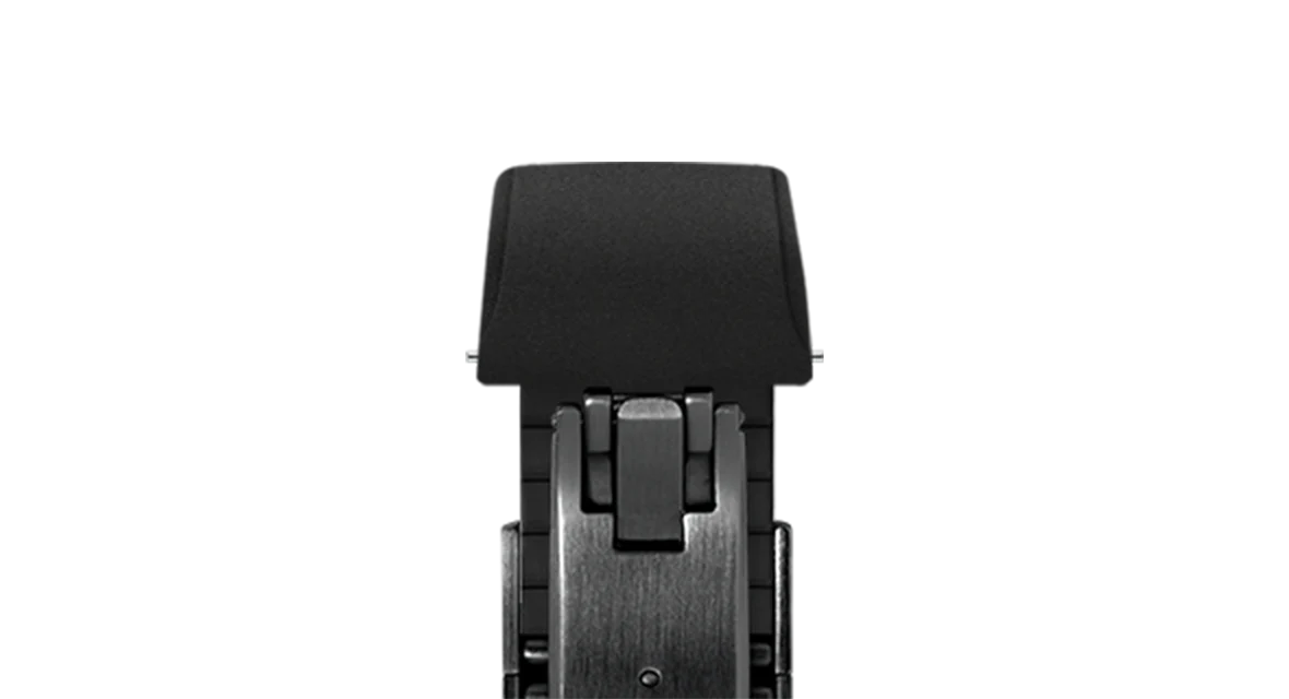 Black CTS Rubber Strap for Cartier Santos de Cartier - Image 12