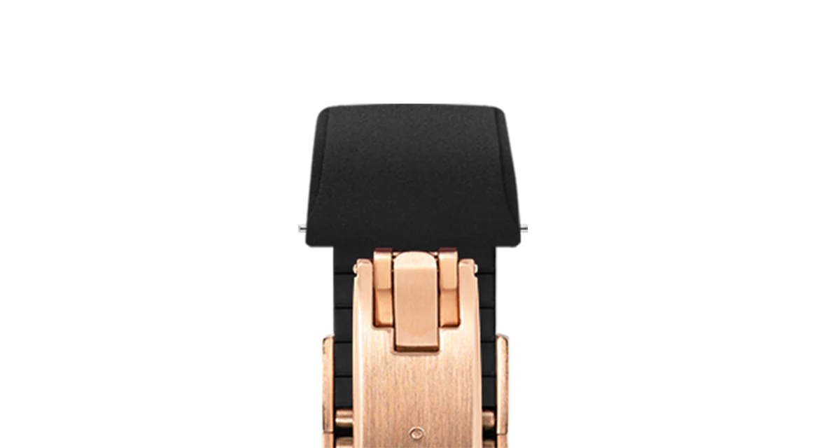 Black CTS Rubber Strap for Cartier Santos de Cartier - Image 8