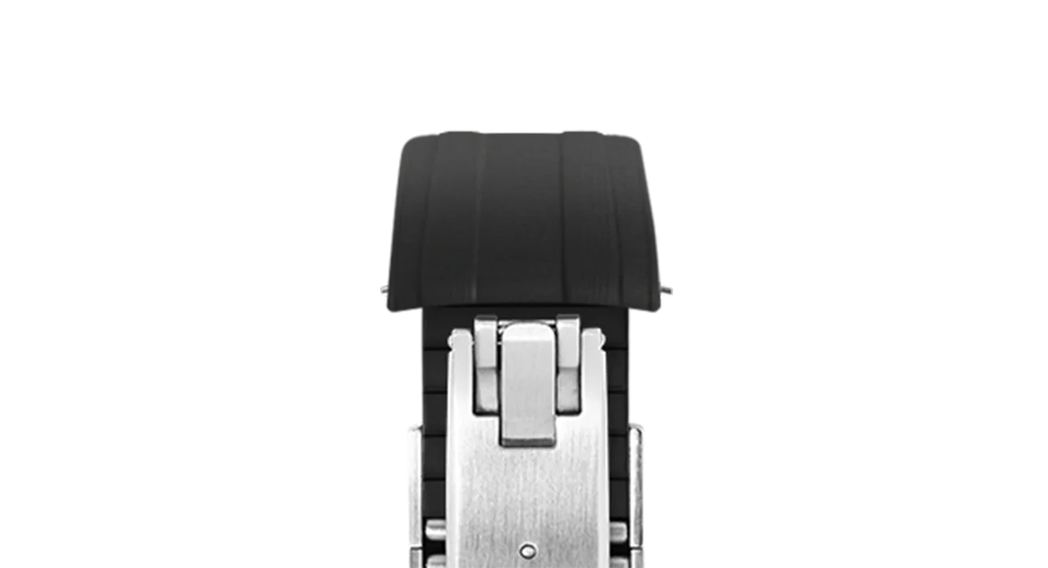 Black CTS Rubber Strap for Omega Speedmaster & Swatch MoonSwatch - Image 16