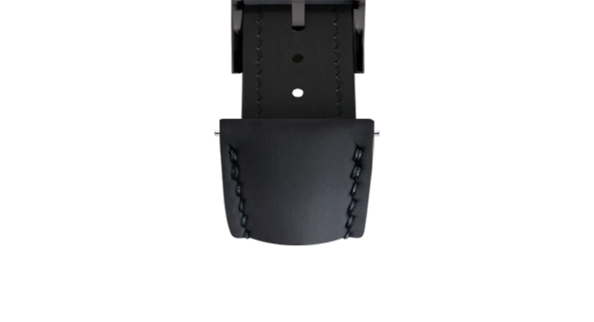 Overstock: Black Rubberised Leather (Smooth) Signature Strap - Image 13