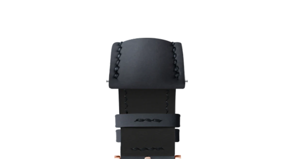 Overstock: Black Rubberised Leather (Smooth) Signature Strap - Image 8