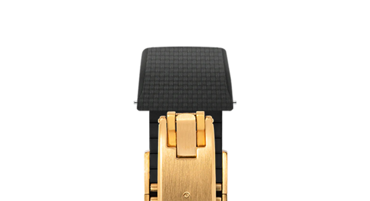 Black Sailcloth CTS Rubber Strap for Cartier Santos de Cartier - Image 10