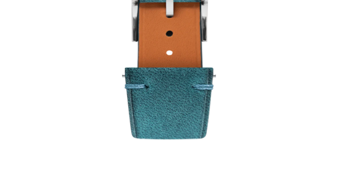 Overstock: Blue Crazy Horse Side-Stitch Strap - Image 4