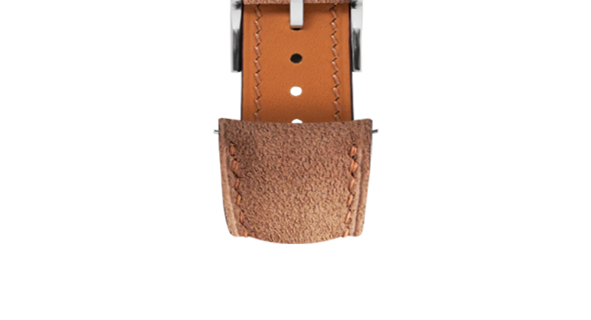 Overstock: Brown Alcantara Signature (Curved) Strap - Image 5