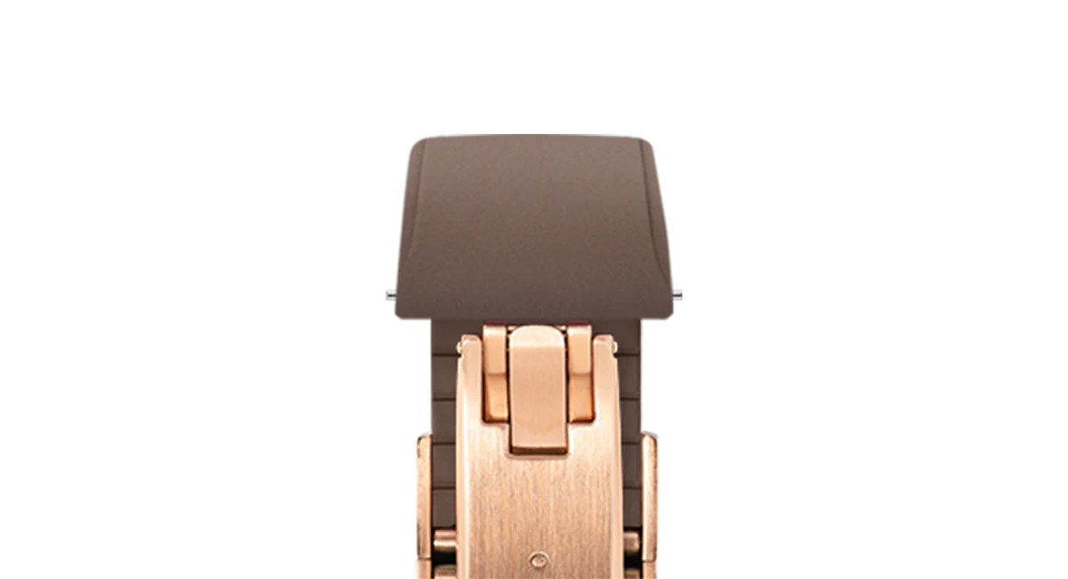 Brown CTS Rubber Strap for Cartier Santos de Cartier - Image 8