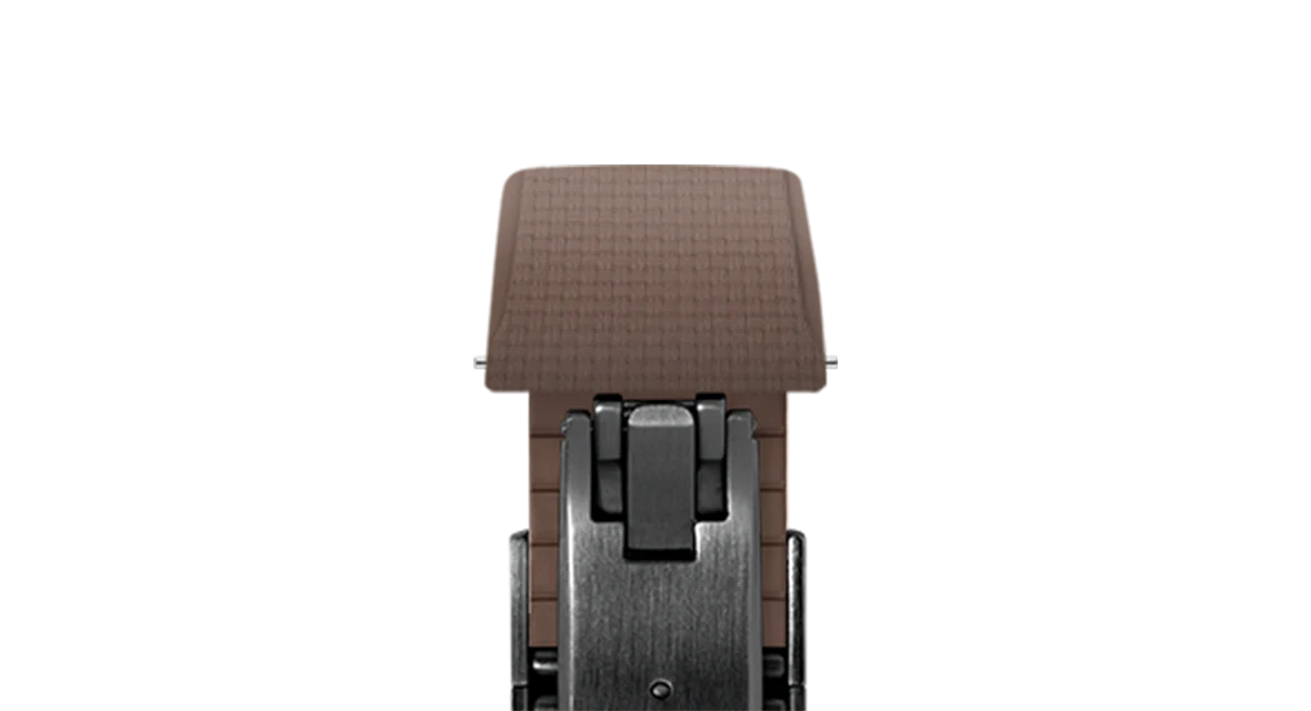 Brown Sailcloth CTS Rubber Strap for Cartier Santos de Cartier - Image 11