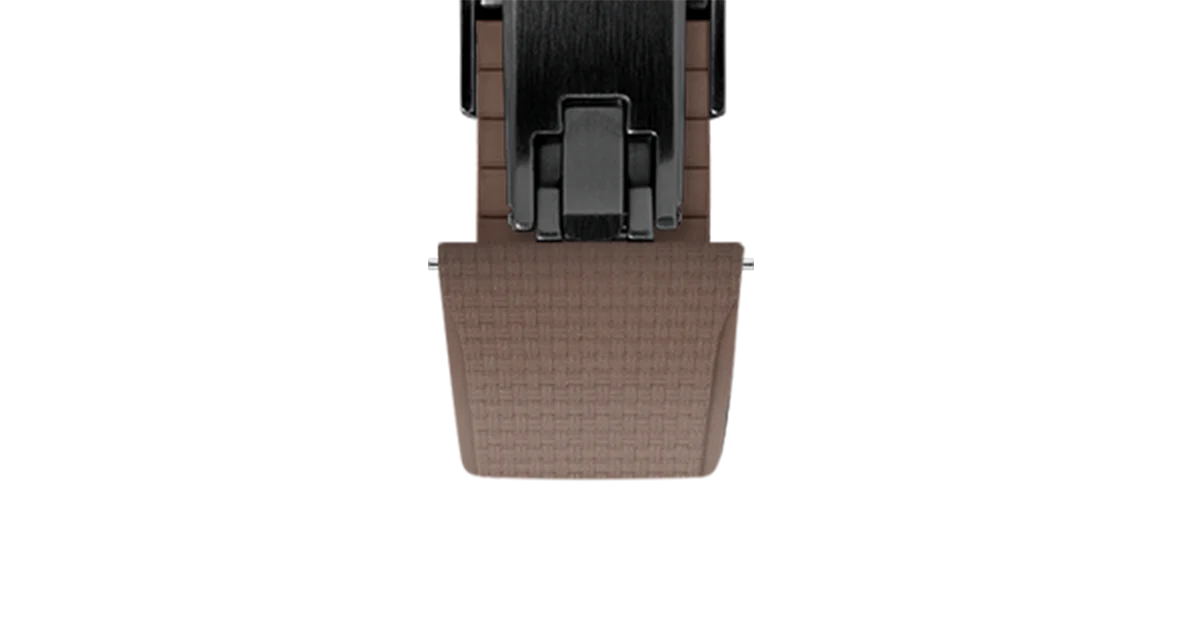 Brown Sailcloth CTS Rubber Strap for Cartier Santos de Cartier - Image 12