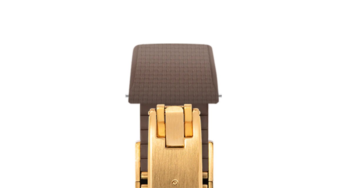 Brown Sailcloth CTS Rubber Strap for Cartier Santos de Cartier - Image 9