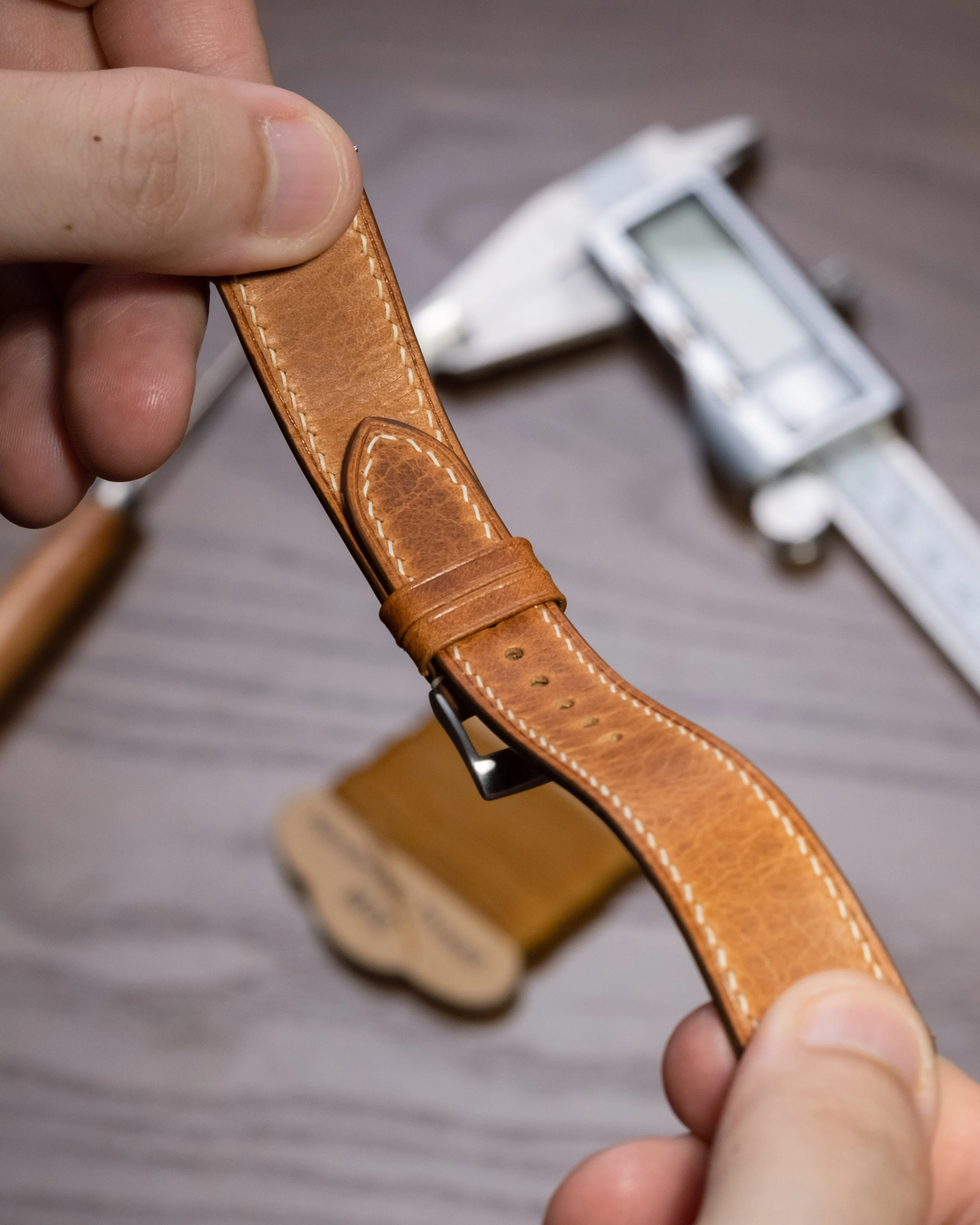 Brown Waxy Slim Strap - Image 3