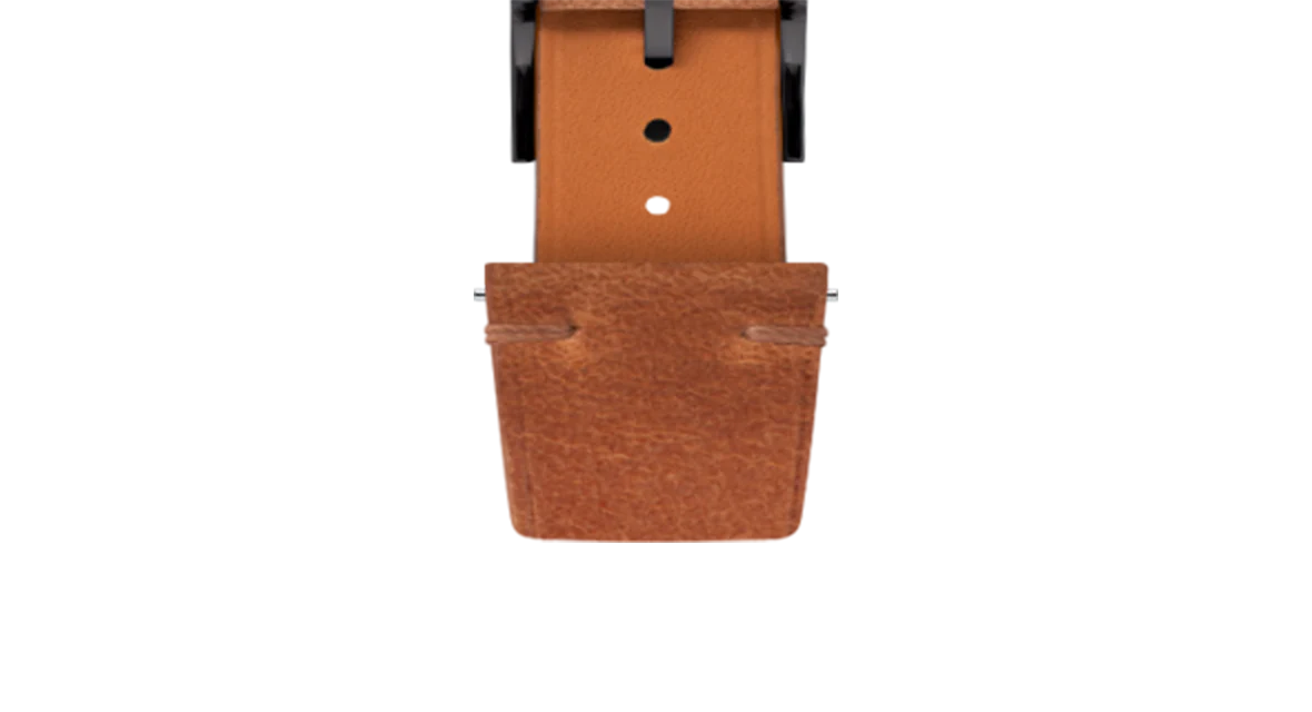 Cognac Crazy Horse Side-Stitch Strap - Image 6