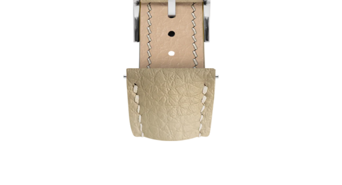 Overstock: Cream Rubberised Leather (Togo) Signature Strap - Image 6
