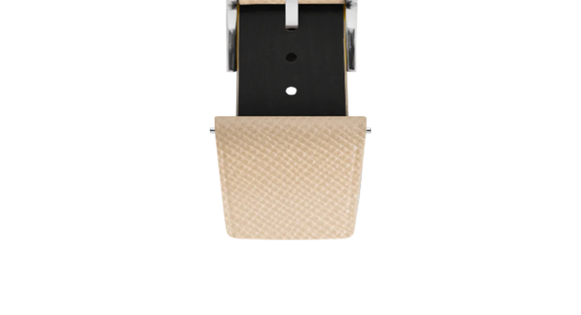 Overstock: Cream Saffiano Stitchless Strap - Image 6