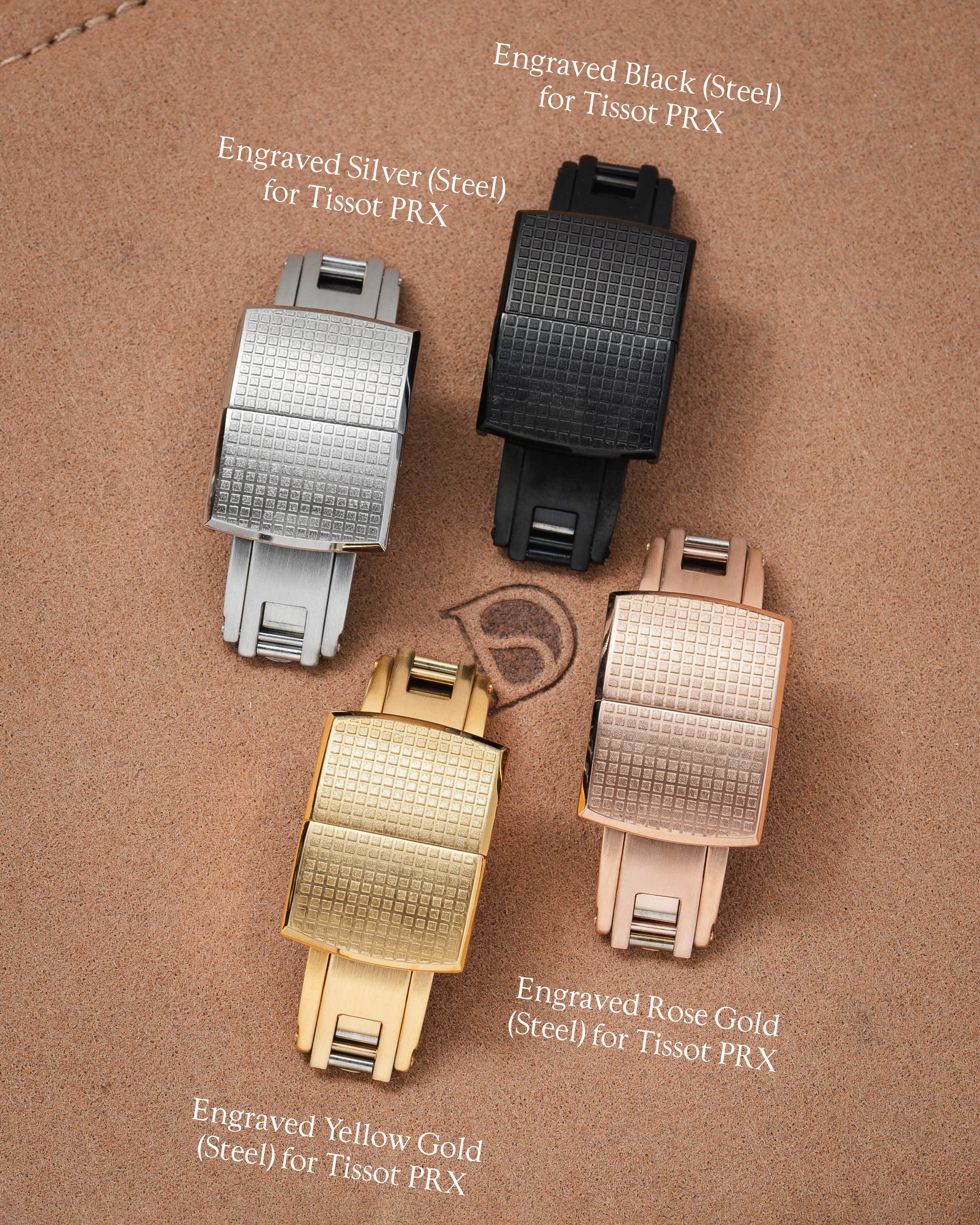 Red CTS Rubber Strap for Tissot PRX - Image 5