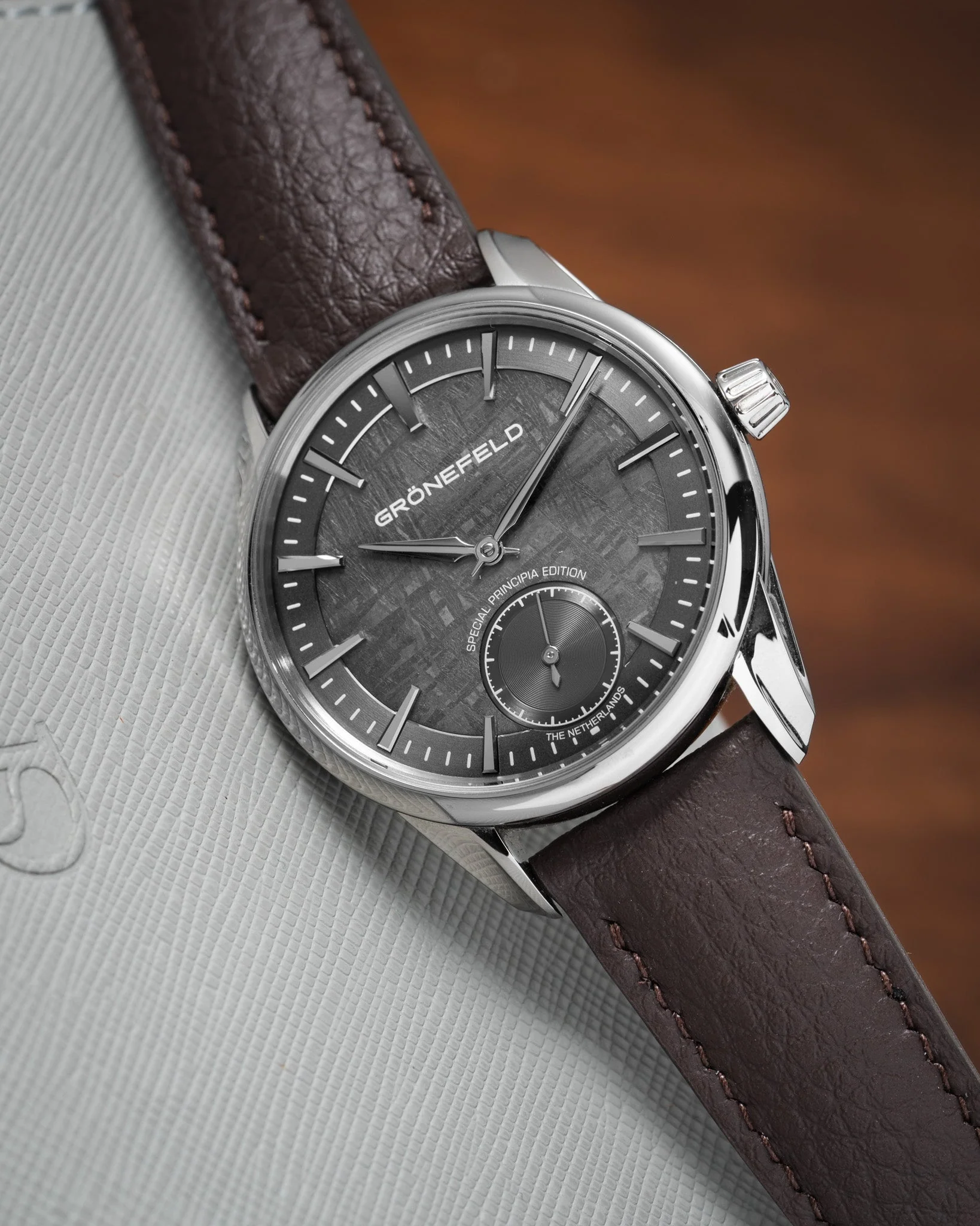 Dark Brown Rubberised Leather (Togo) Signature Strap - Image 5