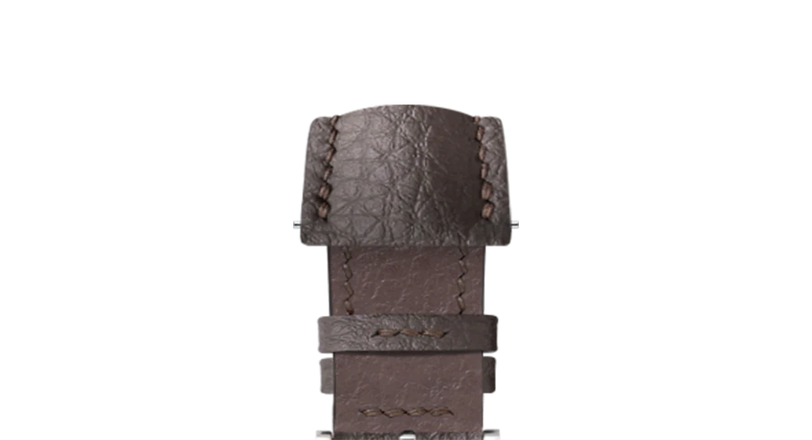 Dark Brown Rubberised Leather (Togo) Signature Strap - Image 6