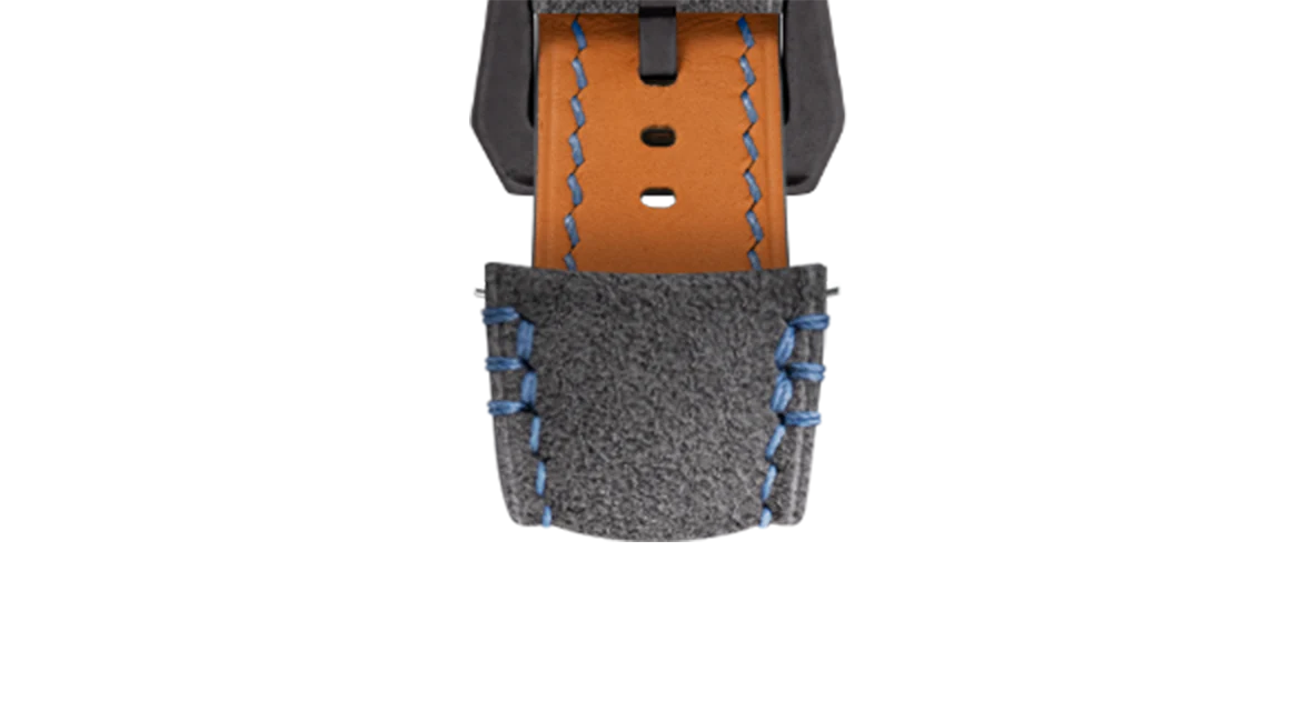 Dark Grey Alcantara (Blue) Strap for MB&F MAD1 - Image 13