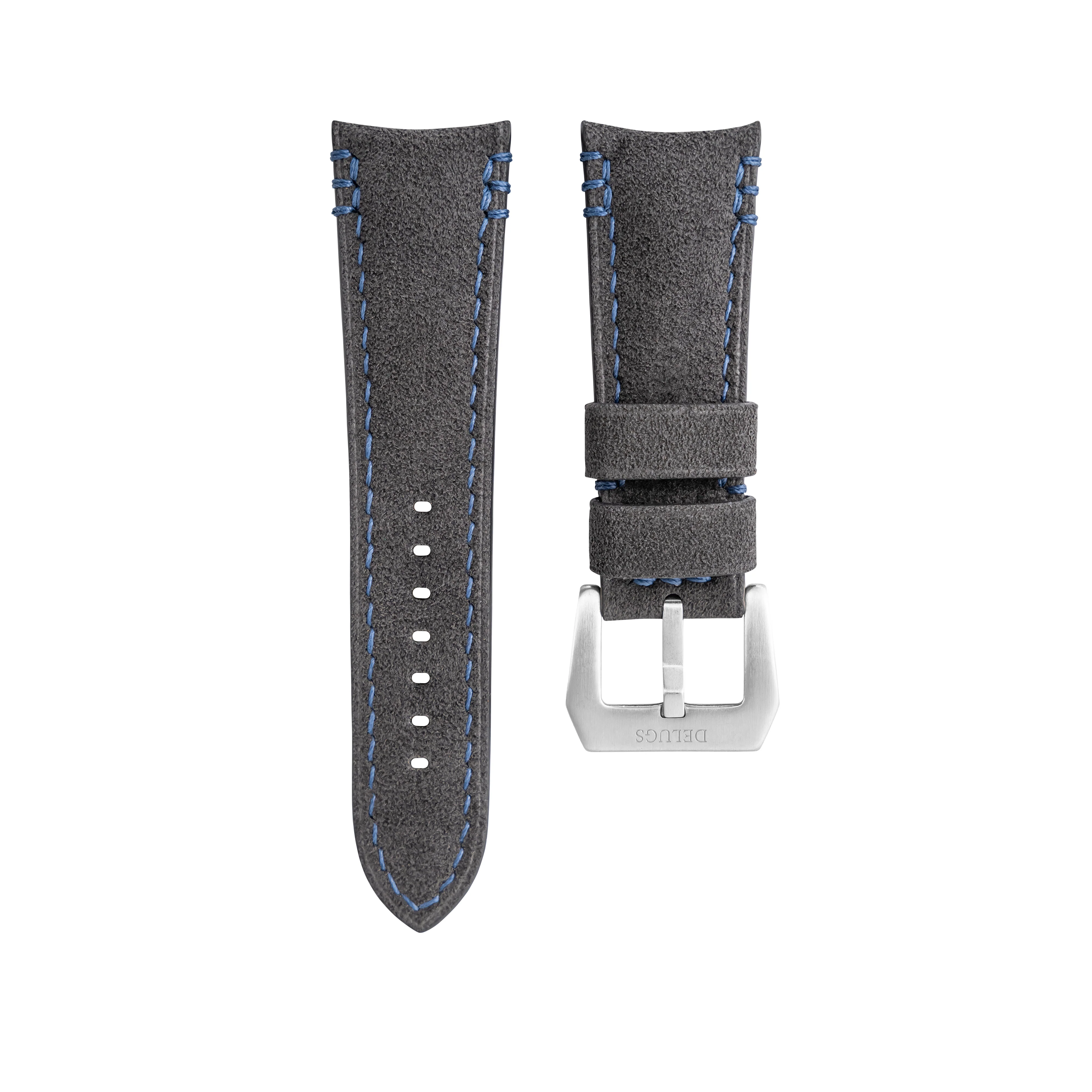Dark Grey Alcantara (Blue) Strap for MB&F MAD1 - Image 5