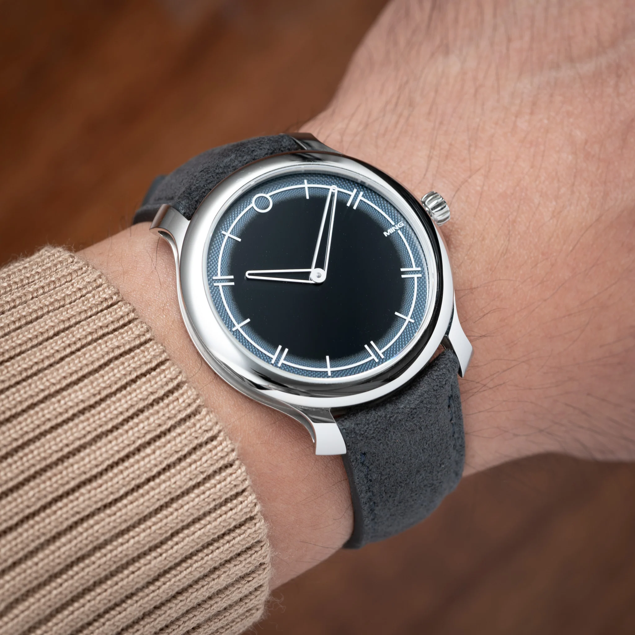 Dark Grey Alcantara Signature (Curved) Strap - Image 3