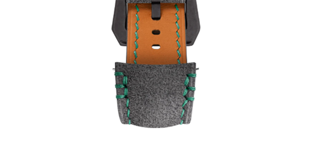Dark Grey Alcantara (Green) Strap for MB&F MAD1 - Image 14