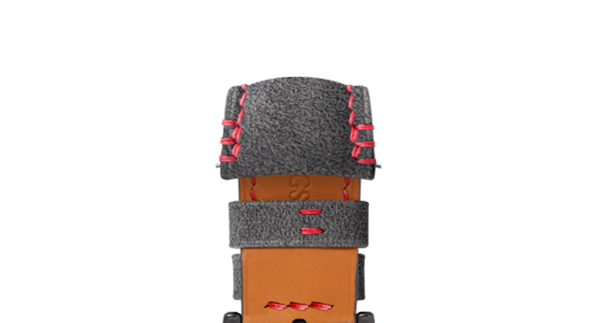 Dark Grey Alcantara (Red) Strap for MB&F MAD1 - Image 13
