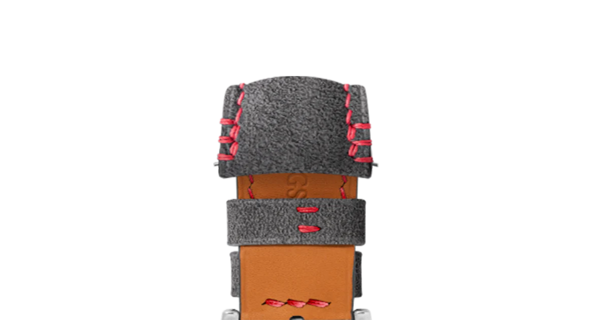 Dark Grey Alcantara (Red) Strap for MB&F MAD1 - Image 7