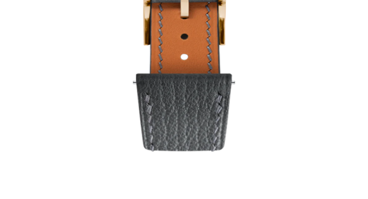 Dark Grey Chevre Slim Strap - Image 10